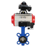 Vanne papillon d'eau Elephant g50-g40-epdm-elephant-da-4m310-110/220v-apl-210n, matériau du corps - fonte GGG50, matériau du disque - fonte GGG40, joint - EPDM, actionné par actionneur pneumatique