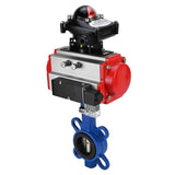 Vanne papillon d'eau Elephant g50-g40-epdm-elephant-da-4m310-110/220v-apl-210n, matériau du corps - fonte GGG50, matériau du disque - fonte GGG40, joint - EPDM, actionné par actionneur pneumatique