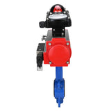 Vanne papillon d'eau Elephant g50-g40-epdm-elephant-da-4m310-110/220v-apl-210n, matériau du corps - fonte GGG50, matériau du disque - fonte GGG40, joint - EPDM, actionné par actionneur pneumatique