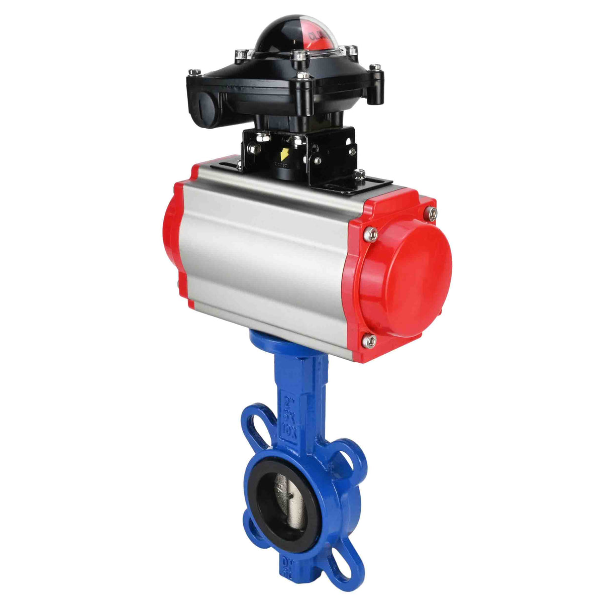 Vanne papillon d'eau Elephant g50-g40-epdm-elephant-da-4m310-110/220v-apl-210n, matériau du corps - fonte GGG50, matériau du disque - fonte GGG40, joint - EPDM, actionné par actionneur pneumatique