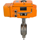 Water Butterfly Valve Elephant 316L-316L-EPDM body material - stainless steel aisi 316l, disk material - stainless steel aisi 316l, seal - EPDM with electric actuator Elephant 220V, feedback sensor and input control signal 0-10V