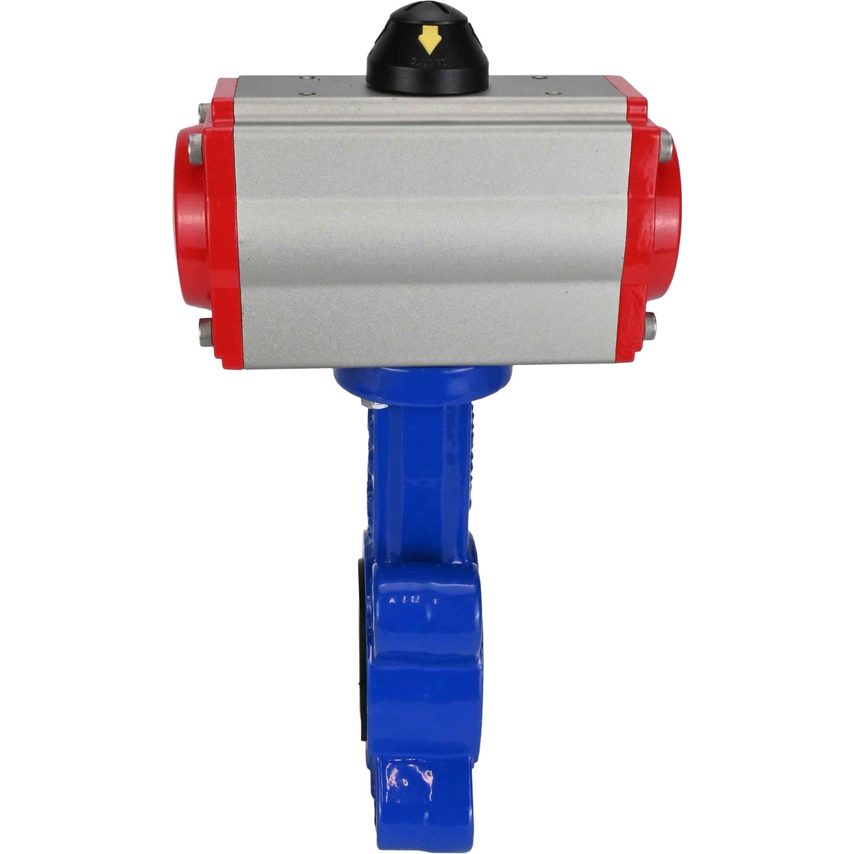 Vanne papillon d'eau Elephant WBV1631E-2W-Fb-H, matériau du corps - fonte QT450, matériau du disque - acier inoxydable AISI 304, joint - EPDM, avec actionneur pneumatique double effet PA-DA