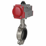 Vanne papillon d'eau Elephant WBV3131V-2W-Fb-H, matériau du corps - Acier inoxydable AISI 304, matériau du disque - Acier inoxydable AISI 304, joint - Viton, actionneur pneumatique PA-DA double action