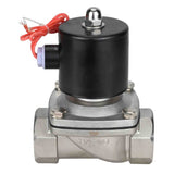 Électrovanne électrique à action directe à deux voies normalement fermée Elephant VS2W-101V-NC VITON 24V, matériau du corps - acier inoxydable AISI 304, joint - Viton