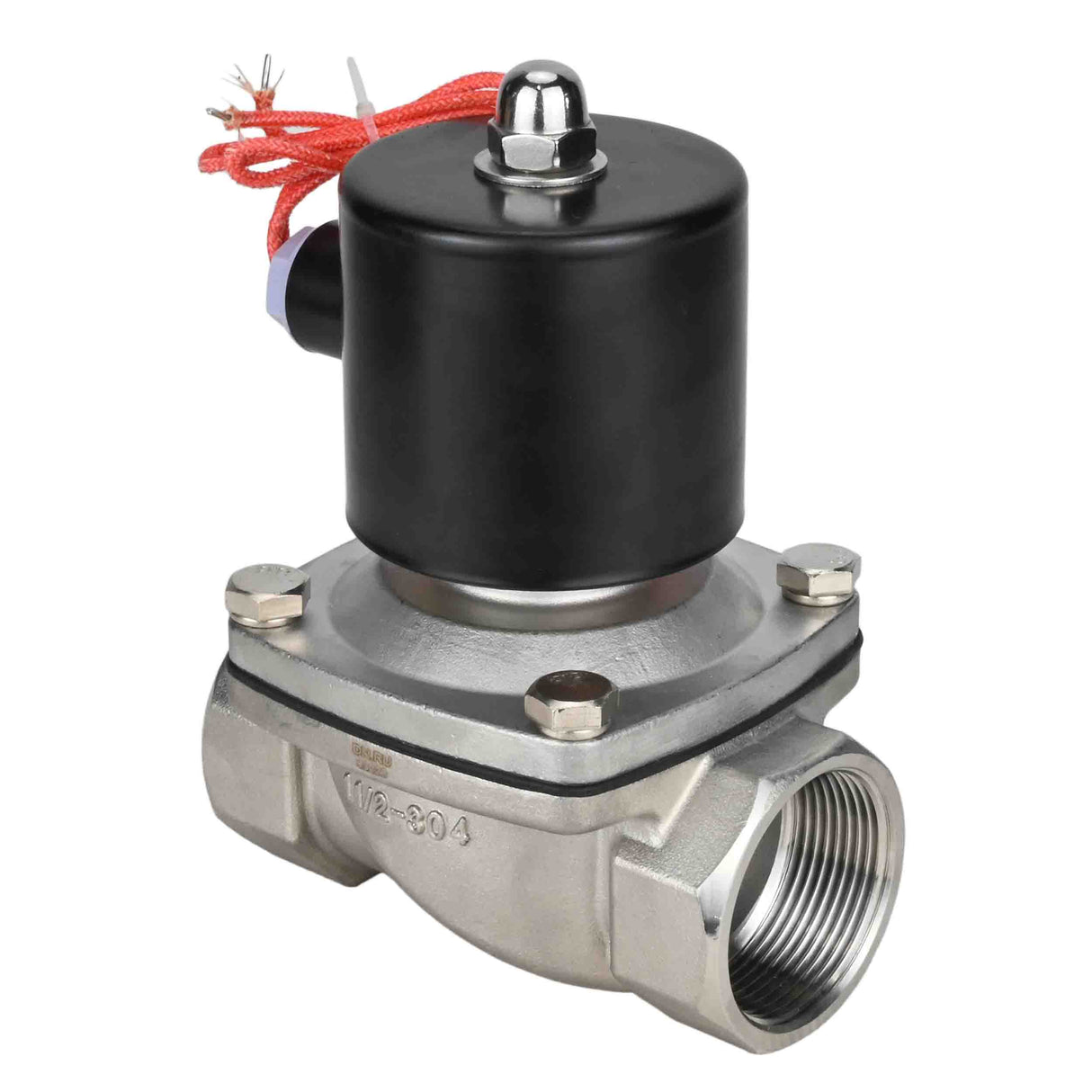 Électrovanne électrique à action directe à deux voies normalement fermée Elephant VS2W-101E-NC EPDM 24V, matériau du corps - acier inoxydable AISI 304, joint - EPDM