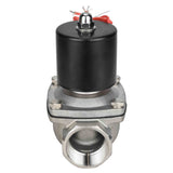 Électrovanne électrique à action directe à deux voies normalement fermée Elephant VS2W-101V-NC VITON 110/220V, matériau du corps - acier inoxydable AISI 304, joint - Viton