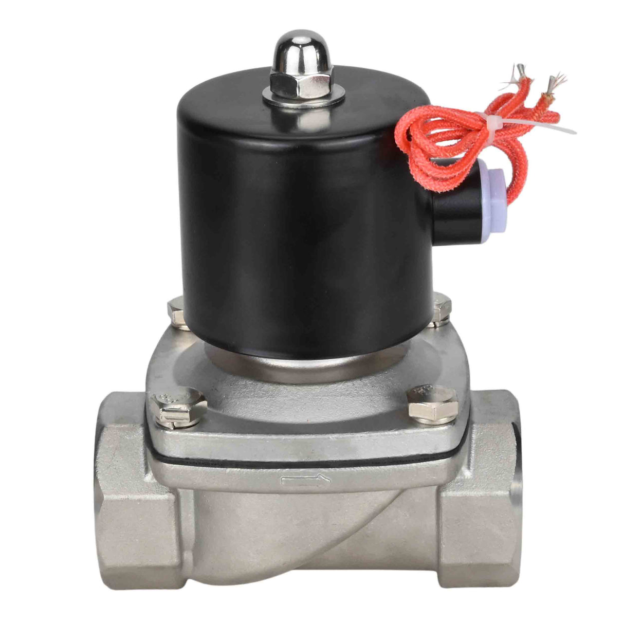 Électrovanne électrique à action directe à deux voies normalement fermée Elephant VS2W-101N-NC NBR 24V, matériau du corps - acier inoxydable AISI 304, joint - NBR