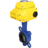 Vanne papillon d'eau Elephant ggg50-316l-epdm-elephant-24v, matériau du corps - fonte GGG50, matériau du disque - acier inoxydable AISI 316L, joint - EPDM, actionné par un actionneur électrique