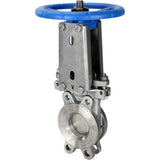 Vanne à guillotine Elephant GVKR3232E-1W-Fb-S, matériau du corps - acier inoxydable AISI 316, matériau du couteau - acier inoxydable AISI 316, joint - EPDM, volant