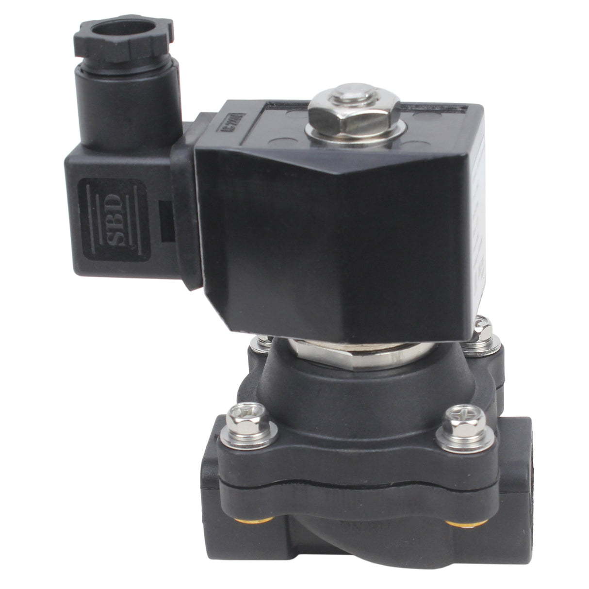 Électrovanne électrique à action directe normalement fermée à deux voies Elephant VS2W-503N-NC G NBR 110/220V, matériau du corps - Nylon 66, joint - NBR