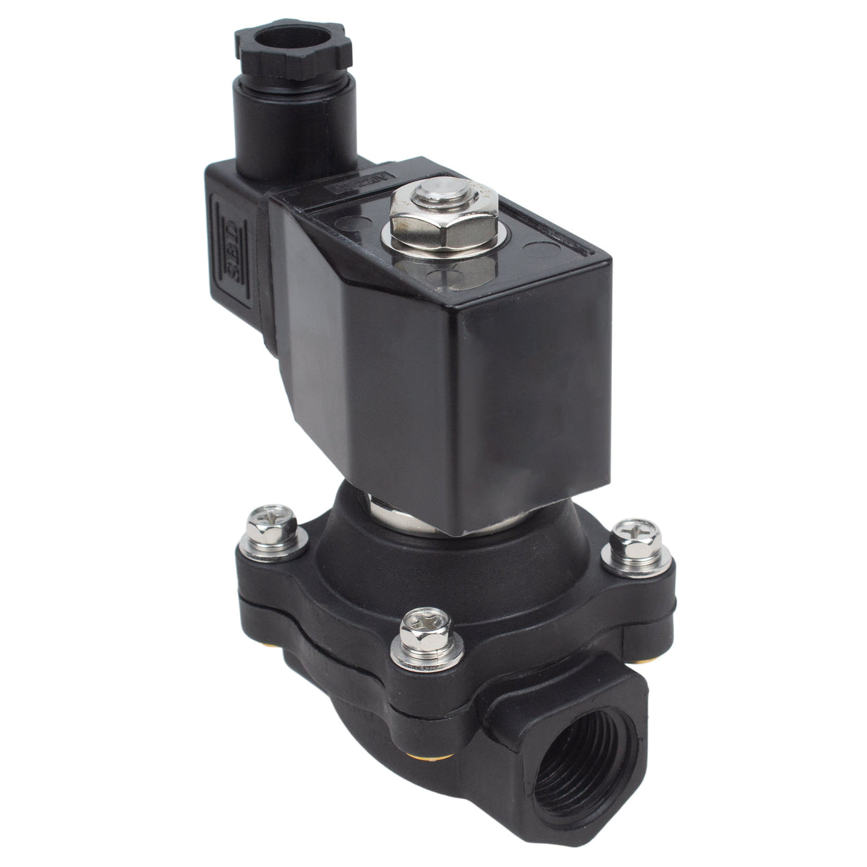 Électrovanne électrique à action directe normalement fermée à deux voies Elephant VS2W-503N-NC G NBR 110/220V, matériau du corps - Nylon 66, joint - NBR