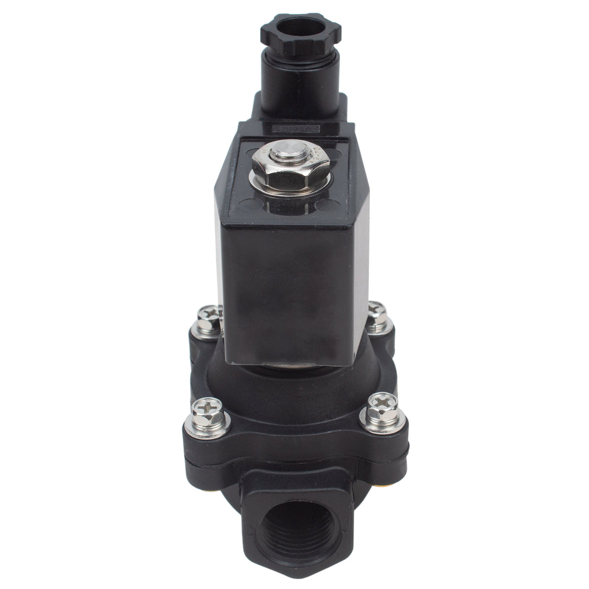 Électrovanne électrique à action directe normalement fermée à deux voies Elephant VS2W-503N-NC G NBR 110/220V, matériau du corps - Nylon 66, joint - NBR