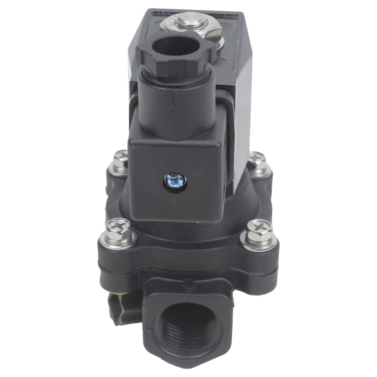 Électrovanne électrique à action directe normalement fermée à deux voies Elephant VS2W-503N-NC G NBR 110/220V, matériau du corps - Nylon 66, joint - NBR
