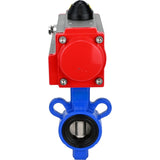 Vanne papillon d'eau Elephant al-316l-epdm-elephant-sa, matériau du corps - alliage d'aluminium, matériau du disque - acier inoxydable AISI 316L, joint - EPDM, actionné par actionneur pneumatique
