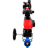 Vanne papillon d'eau Elephant al-316l-epdm-elephant-da-4m310-24-apl210n-hdm-afc2000, matériau du corps - alliage d'aluminium, matériau du disque - acier inoxydable AISI 316L, joint - EPDM, actionné par actionneur pneumatique