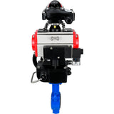 Vanne papillon d'eau Elephant al-316l-epdm-elephant-da-4m310-24-apl210n-hdm, matériau du corps - alliage d'aluminium, matériau du disque - acier inoxydable AISI 316L, joint - EPDM, actionné par actionneur pneumatique