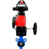 Vanne papillon d'eau Elephant al-316l-epdm-elephant-da-4m310-24-apl210n-hdm, matériau du corps - alliage d'aluminium, matériau du disque - acier inoxydable AISI 316L, joint - EPDM, actionné par actionneur pneumatique