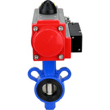 Vanne papillon d'eau Elephant al-316l-epdm-elephant-da-4m310-110/220, matériau du corps - alliage d'aluminium, matériau du disque - acier inoxydable AISI 316L, joint - EPDM, actionné par actionneur pneumatique