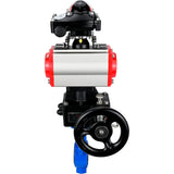 Vanne papillon d'eau Elephant al-316l-epdm-elephant-da-apl210n-hdm, matériau du corps - alliage d'aluminium, matériau du disque - acier inoxydable AISI 316L, joint - EPDM, actionné par actionneur pneumatique