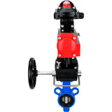 Vanne papillon d'eau Elephant al-316l-epdm-elephant-da-apl210n-hdm, matériau du corps - alliage d'aluminium, matériau du disque - acier inoxydable AISI 316L, joint - EPDM, actionné par actionneur pneumatique