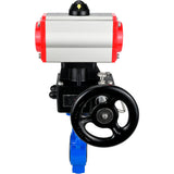 Vanne papillon d'eau Elephant al-316l-epdm-elephant-da-hdm, matériau du corps - alliage d'aluminium, matériau du disque - acier inoxydable AISI 316L, joint - EPDM, actionné par actionneur pneumatique