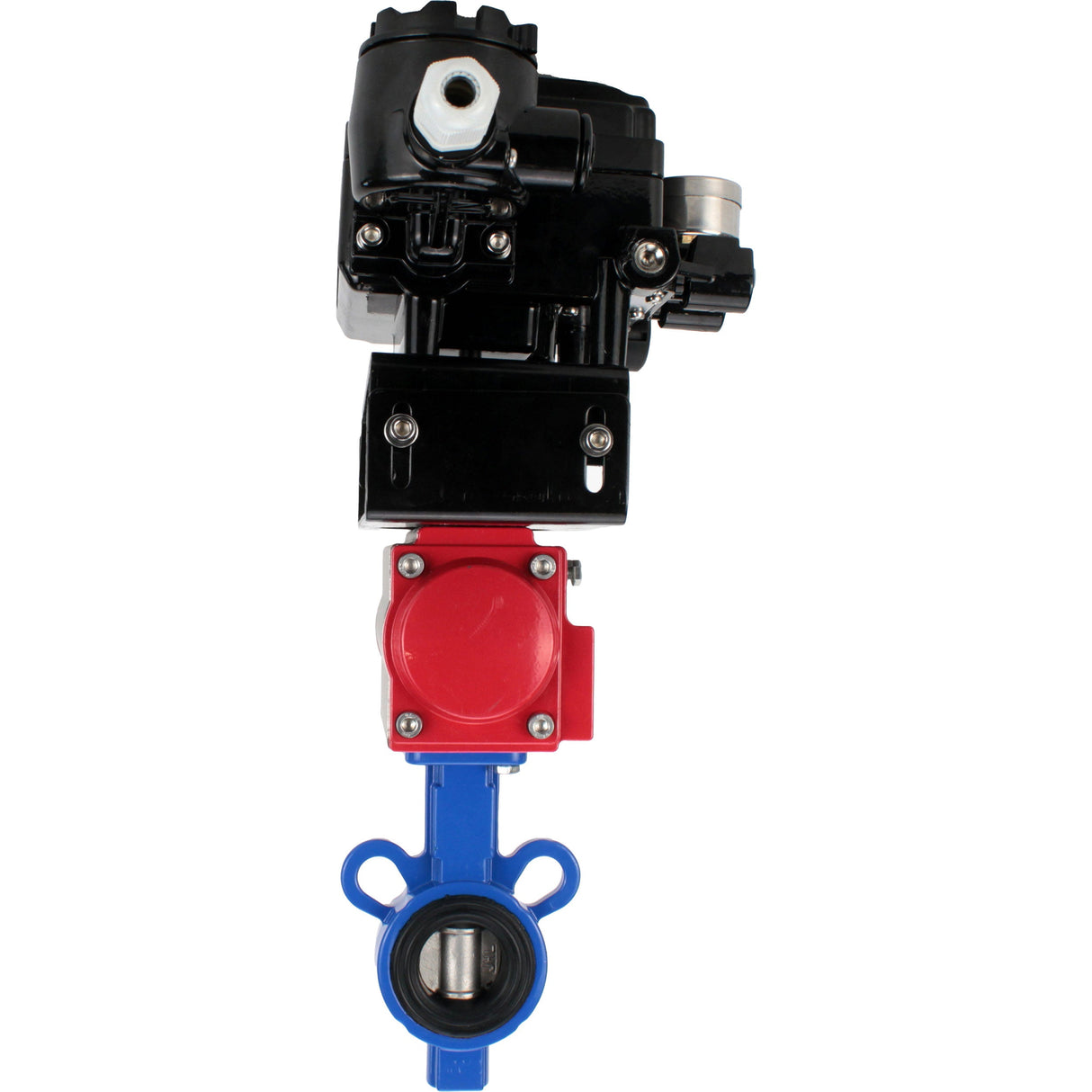 Vanne papillon d'eau Elephant al-316l-epdm-elephant-da-yt1000rsi, matériau du corps - alliage d'aluminium, matériau du disque - acier inoxydable AISI 316L, joint - EPDM, actionné par actionneur pneumatique