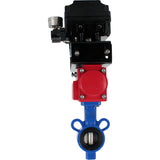 Vanne papillon d'eau Elephant al-316l-epdm-elephant-da-yt1000rsn, matériau du corps - alliage d'aluminium, matériau du disque - acier inoxydable AISI 316L, joint - EPDM, actionné par actionneur pneumatique