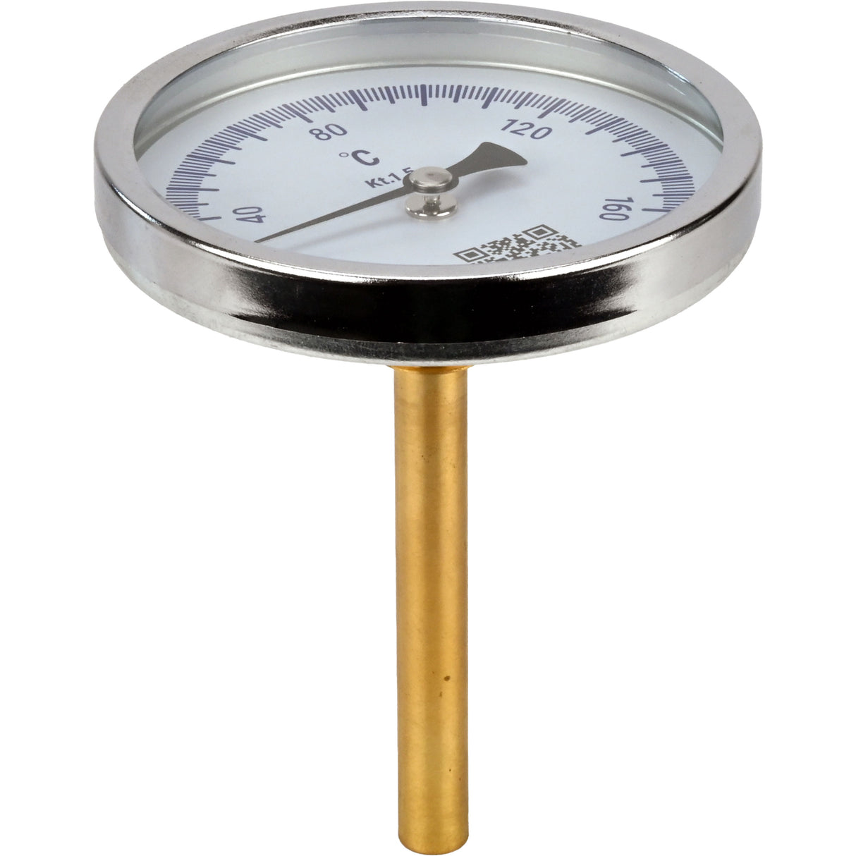 Thermomètres axiaux bimétalliques Elephant TB-311-A1.5 PN10-24, acier inoxydable, longueur de la partie immergée 46-200 mm, classe de précision - 1,5