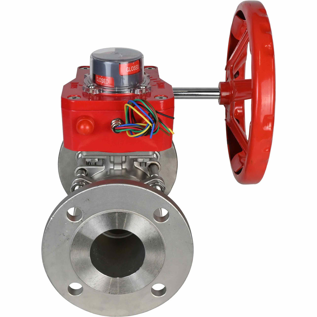Robinet à boisseau sphérique en acier inoxydable Elephant ksfpt-316-180-hgbf, matériau du corps - acier inoxydable AISI 316, matériau de la bille - acier inoxydable AISI 316, joint - PTFE, commande par poignée