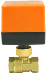 Robinet à boisseau sphérique en laiton à orifice standard fileté Elephant BV0030NP-SP-T-ED PN16 avec commande électrique 220VAC sans interrupteurs de fin de course