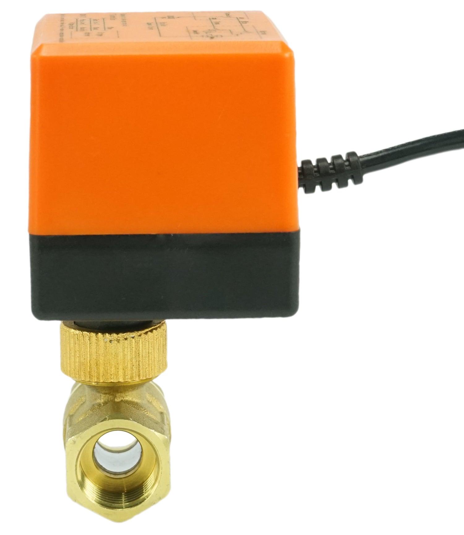 Robinet à boisseau sphérique en laiton Fileté NPT/BSP port standard Elephant RP.BRASS.120.MM 232 PSI avec commande électrique 24VDC sans interrupteurs de fin de course