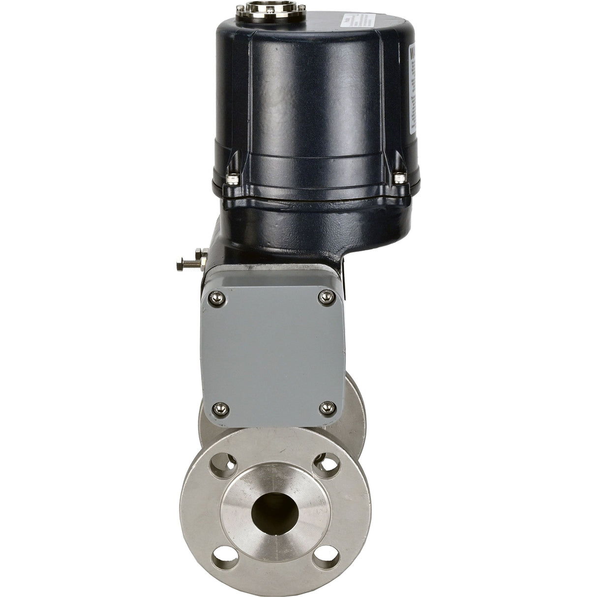 Ball valves Elephant BV3131P(3pc)-FP-F-ISO-H full bore, three-piece, flanged, body - stainless steel SS304, seal - PTFE, with electric quarter turn actuator Elephant QTSA-N-EM-O0-220VAC