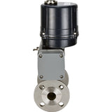 Ball valves Elephant BV3131P(3pc)-FP-F-ISO-H full bore, three-piece, flanged, body - stainless steel SS304, seal - PTFE, with electric quarter turn actuator Elephant QTSA-N-EM-O0-220VAC