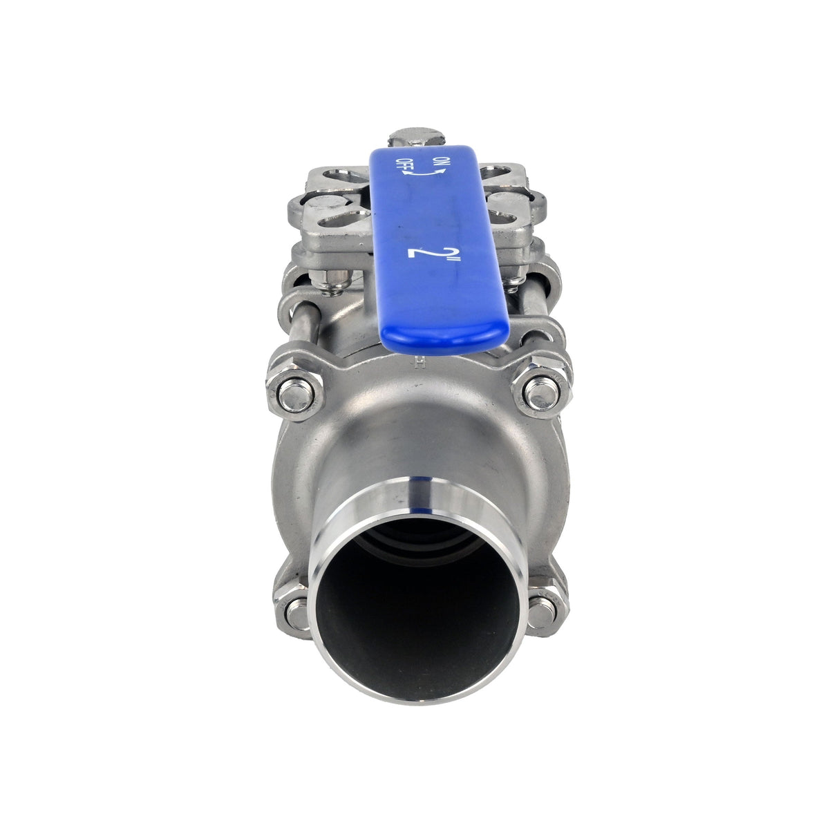 Robinets à boisseau sphérique Elephant BV3131P(3pc)-FP-W-ISO-H en acier inoxydable SS304, à passage intégral, en trois parties, joint - PTFE, soudé, avec poignée