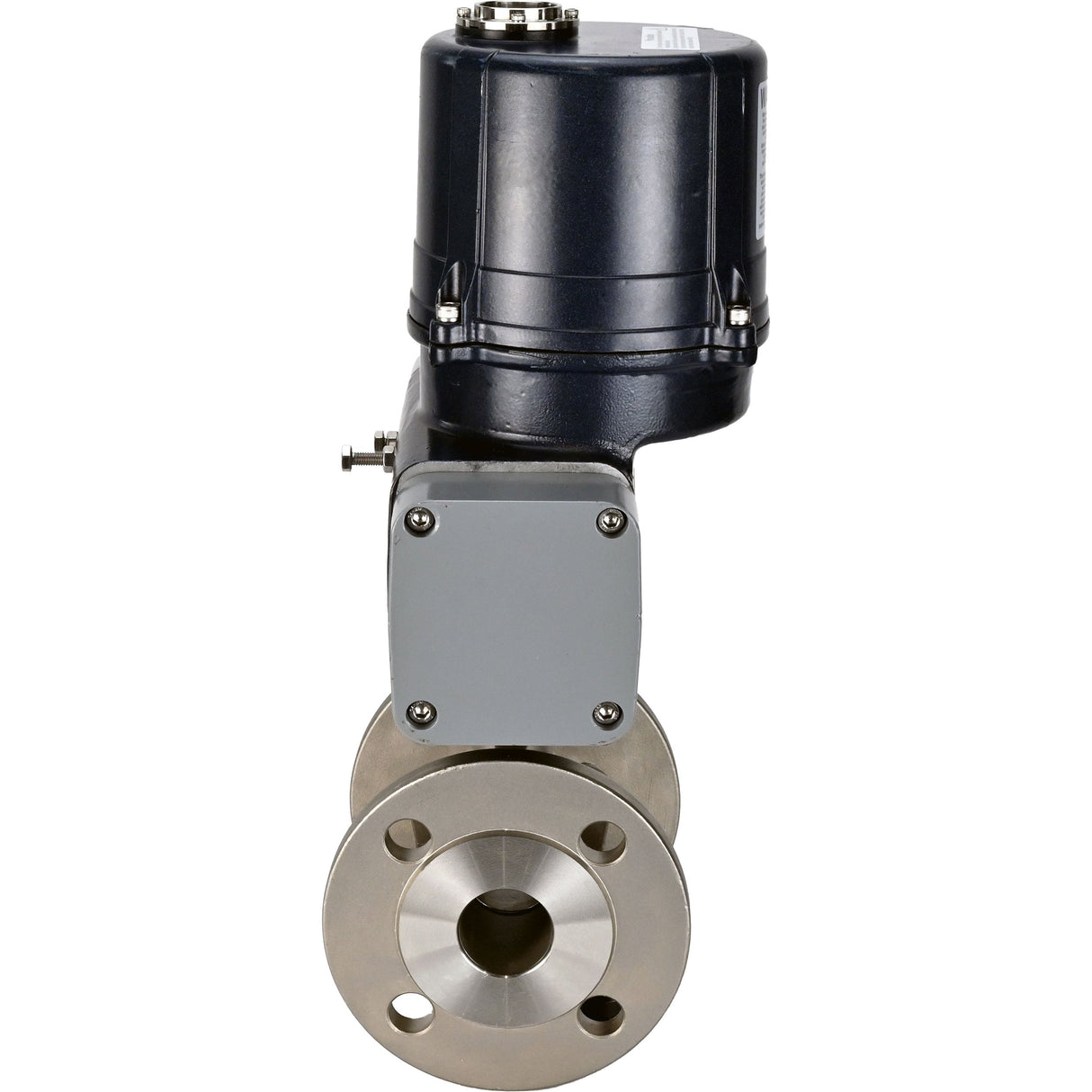 Ball valves Elephant BV3232P(2pc)-FP-F-ISO-H full bore, flanged, body - SS316 stainless steel, seal - PTFE, with electric quarter turn actuator Elephant QTSA-N-EM-O0-220VAC