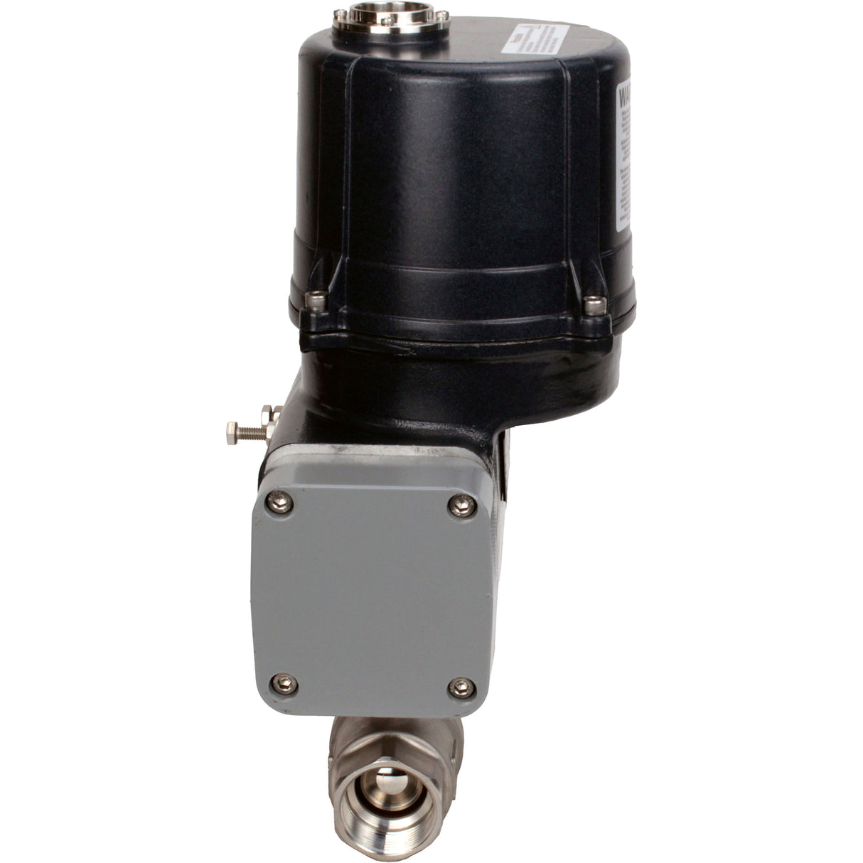 Ball valves Elephant BV3232P(2pc)-FP-T-ISO-H full bore, threaded, female thread, body - 316 stainless steel, sealing - PTFE, with electric quarter turn actuator Elephant QTSA-N-EM-O0-220VAC