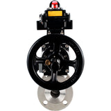 Ball valves Elephant BV3232P(3pc)-FP-F-ISO-H DN65-100 25/40 bar flanged with ISO flange, body - 316 stainless steel, full bore, seal - PTFE, with pneumatic drive PA-DA-105-1, pneumatic distributor 4M310-08 24V, LSU APL-410N Ex