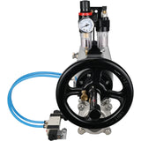 Ball valves Elephant BV3232P(3pc)-FP-W-ISO-H,  body material - Stainless steel AISI 316, seal - PTFE / PTFE / Teflon, with pneumatic actuator double action PA-DA-105-1, 4V320-10 220VATU AFC2000