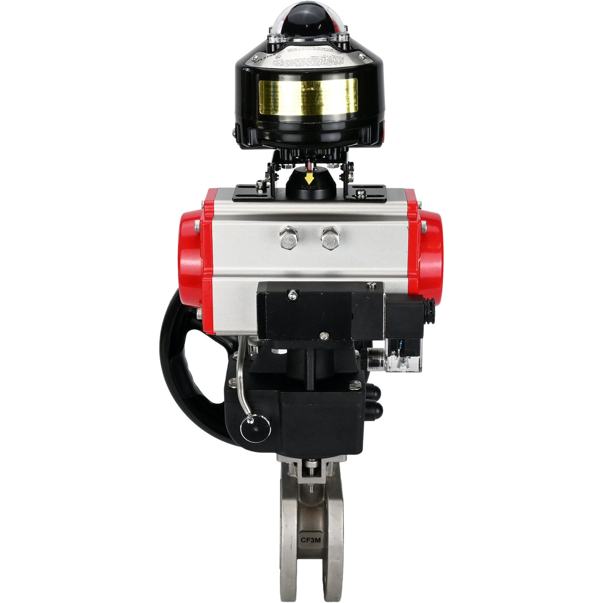 Ball valves Elephant BV3232P-FP-Fb-ISO-H 16 bar wafer, full bore, stainless steel body. steel SS316, seal - PTFE, with pneumatic drive Elephant PA-DA 052-105 pneumatic distributor 4M310-08 24V gearbox MON LSU APL-510N-EX