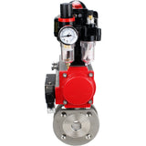 Ball valves Elephant BV3232P-FP-Fb-ISO-H 16 bar wafer, full bore, stainless steel body. steel SS316, seal - PTFE, with pneumatic actuator Elephant PA-SA 052-160 pneumatic distributor 4M310-08 220V ATU AFC2000 APL-510N-EX