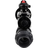 Ball valves Elephant BV4242E-FP-GRM-ISO, body material - UPVC, ball material - UPVC, seal - EPDM, with pneumatic actuator double action PA-DA-105-1 and LSU APL-210N