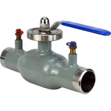 Vannes à boisseau sphérique de contrôle Elephant BVR3232P(1pc)-SP-WH en acier inoxydable 316, alésage standard, soudées, avec poignée, avec embouts