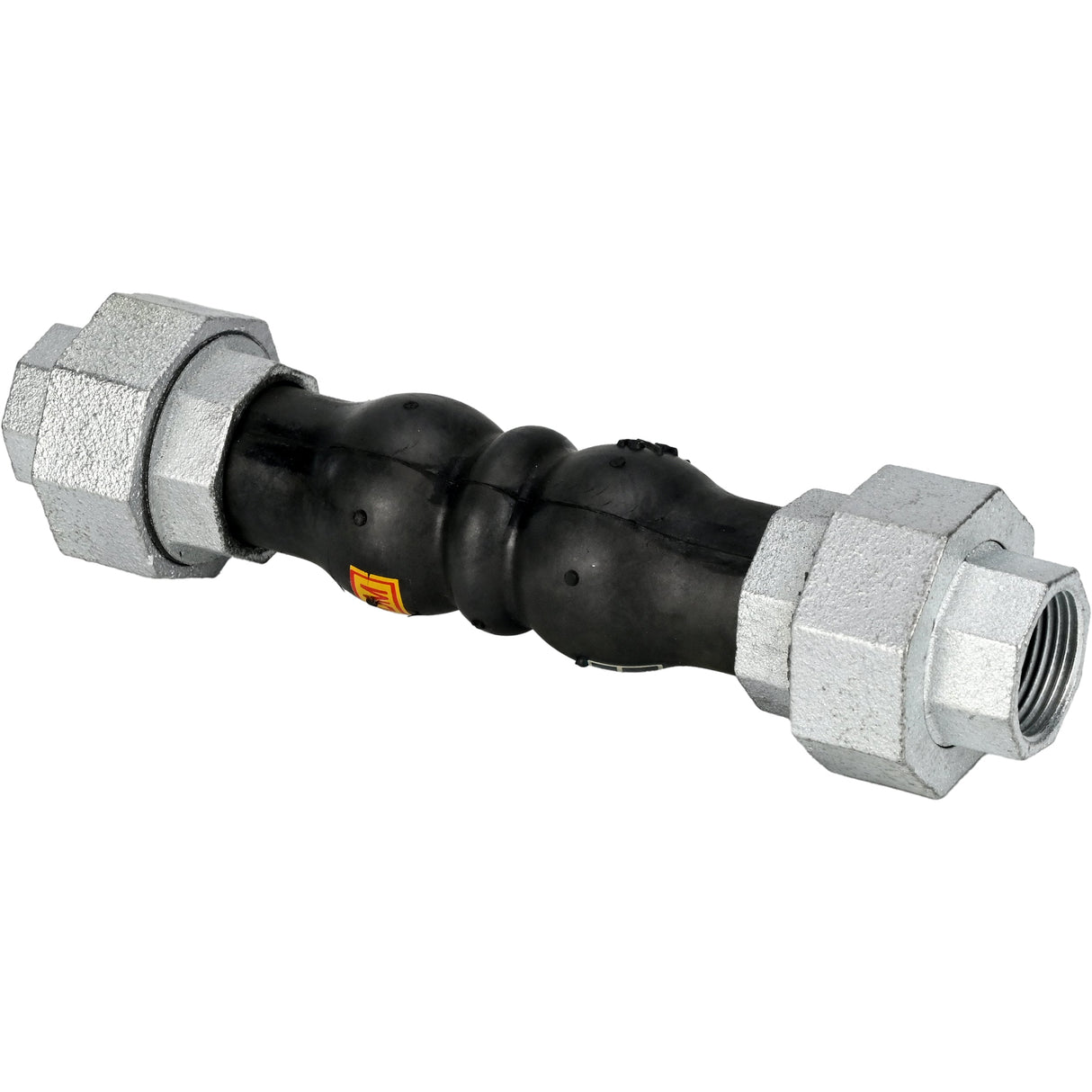 Compensateurs en caoutchouc Elephant CR-N17-T PN16, insert en caoutchouc (corps) - NBR, type de raccordement - fileté, matériau de l'élément fileté - fonte galvanisée