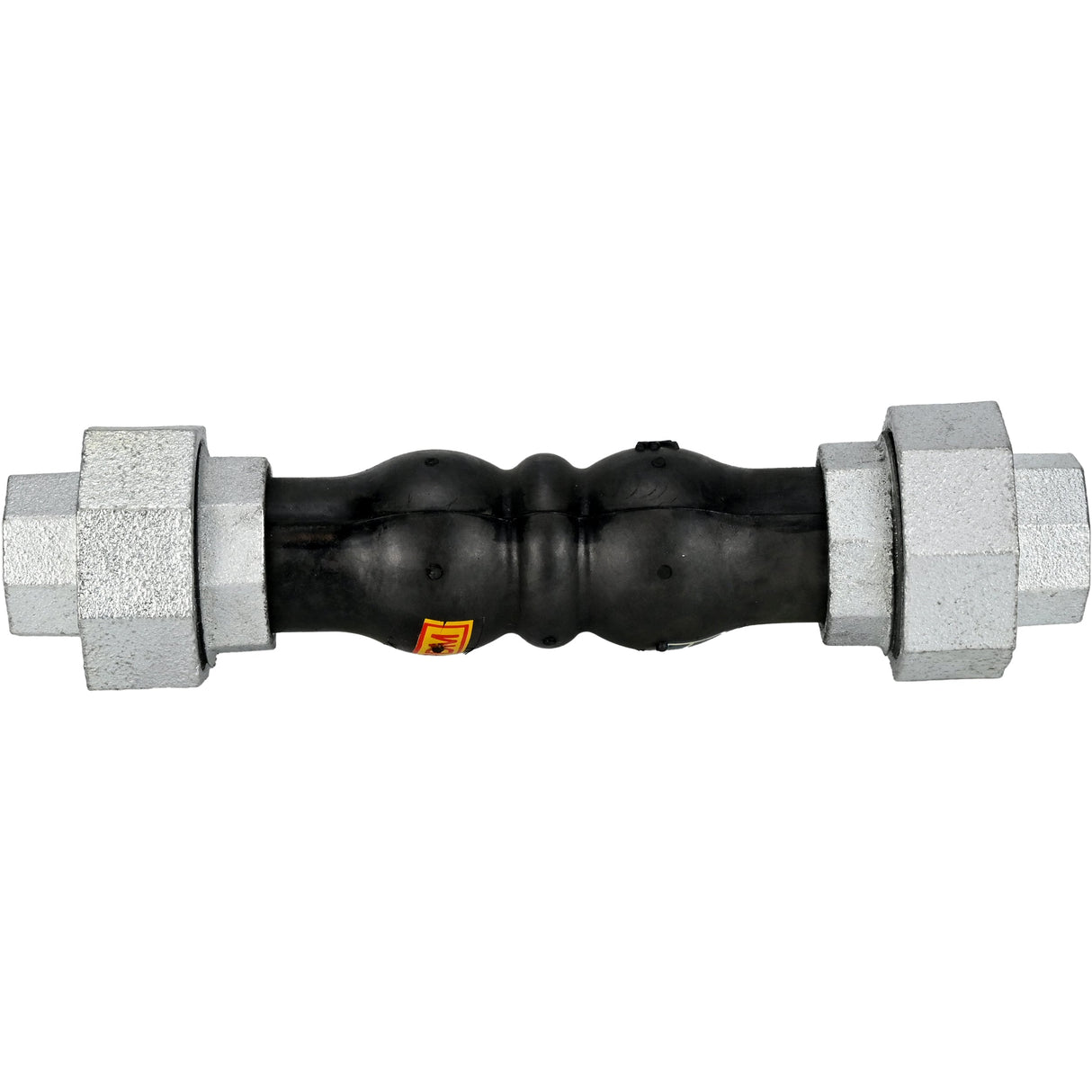 Compensateurs en caoutchouc Elephant CR-N17-T PN16, insert en caoutchouc (corps) - NBR, type de raccordement - fileté, matériau de l'élément fileté - fonte galvanisée