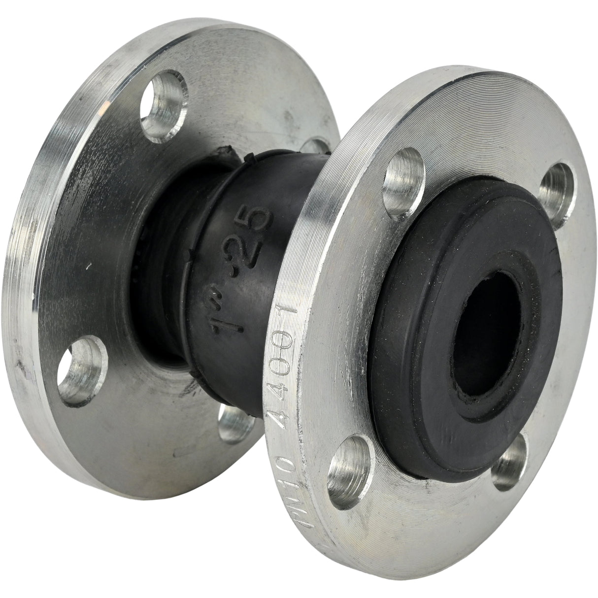 Compensateur en caoutchouc Elephant CR-E25-F PN10, insert en caoutchouc (corps) - EPDM, type de raccordement - à bride, matériau de la bride - acier au carbone galvanisé