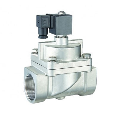 Électrovanne électrique à deux voies à action indirecte, normalement fermée, Elephant DHY-S-НЗ VITON G 110/220V, matériau du corps - acier inoxydable AISI 304, joint - Viton