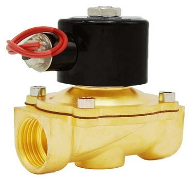 Électrovanne électrique à deux voies normalement fermée à action directe Elephant DW11 NBR G 24V, matériau du corps - laiton, joint - NBR