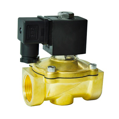 Électrovanne électrique à action directe à deux voies normalement fermée Elephant DW-31-НЗ NBR G S91A 24V, matériau du corps - laiton, joint - NBR