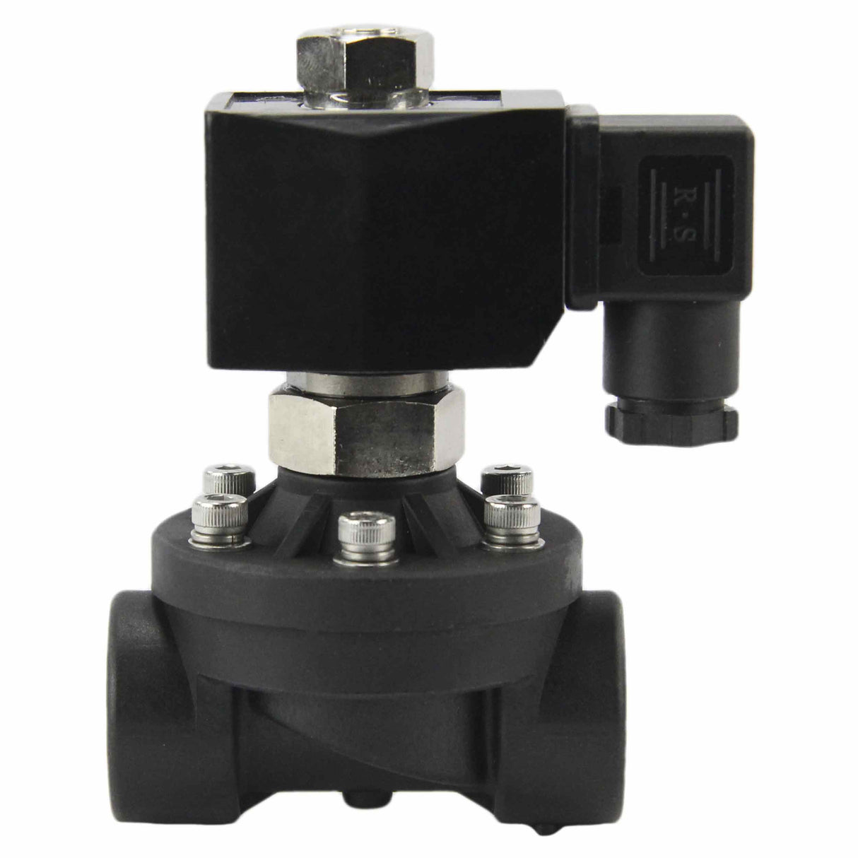 Électrovanne électrique à action semi-directe à deux voies normalement ouverte Elephant DW-51-NO EPDM G 110/220V, matériau du corps - Nylon 66, joint - EPDM