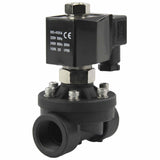 Électrovanne électrique à action semi-directe à deux voies normalement ouverte Elephant DW-51-NO NBR G 110/220V, matériau du corps - Nylon 66, joint - NBR